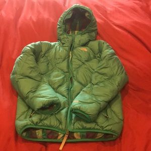 Reversible North Face puffer jacket